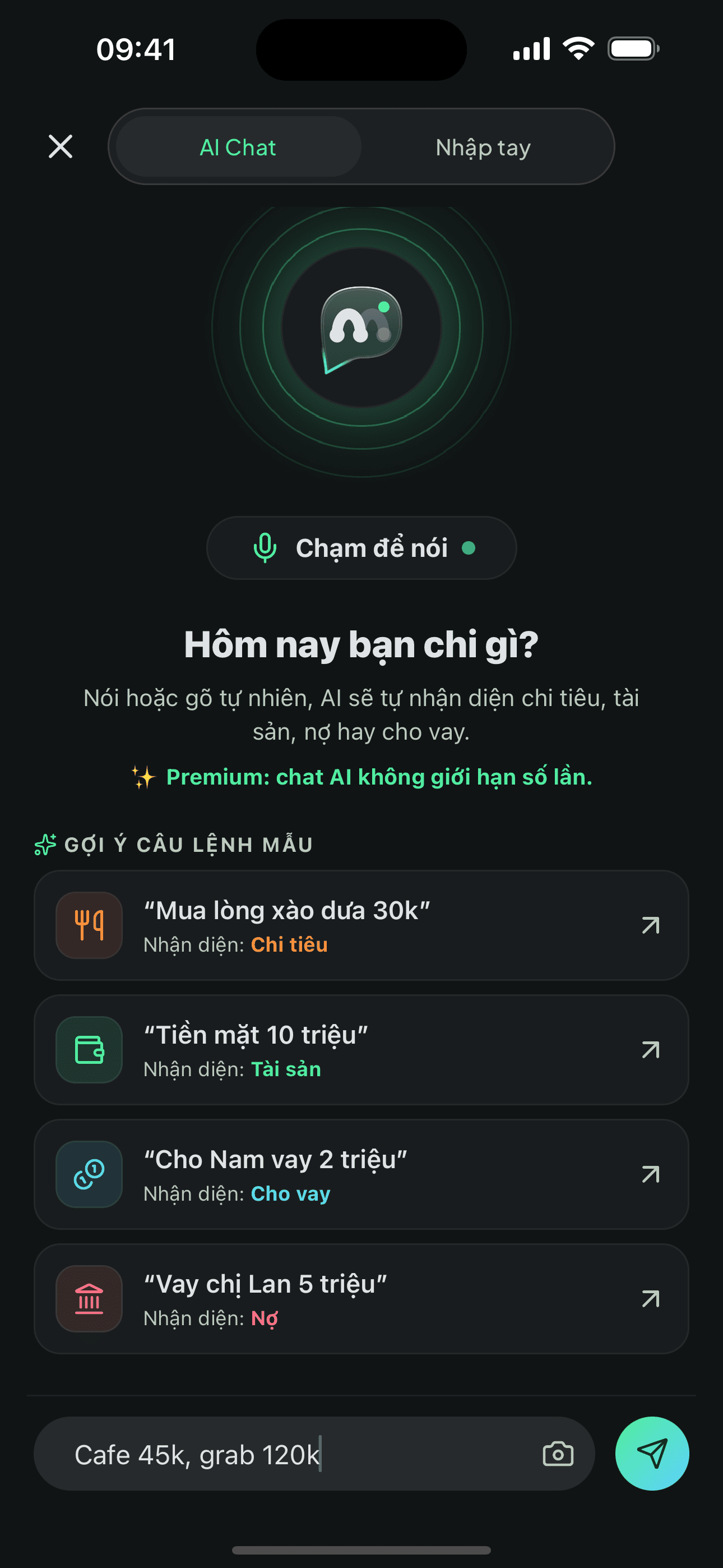 Nhập bằng AI